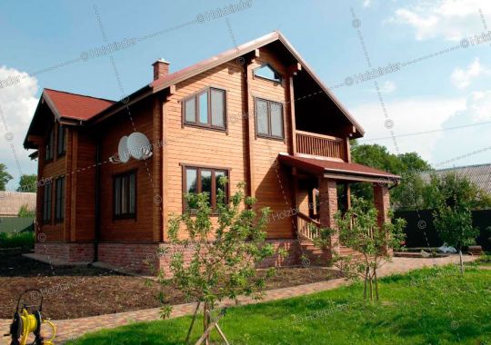 Дом из клееного бруса (индивидуальный проект)